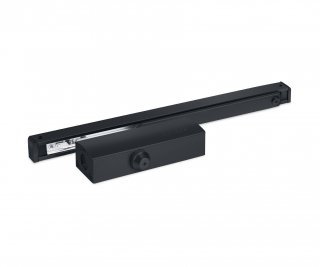 Дверной доводчик NOTEDO DC-075 SL+HO, со скользящим каналом Черный (10)