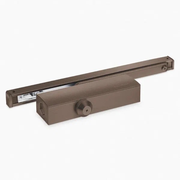 Доводчик дверной NOTEDO DC-025-095 SL+HO+DA+BC (КОРИЧНЕВЫЙ) со скользящим каналом (с ФОП)