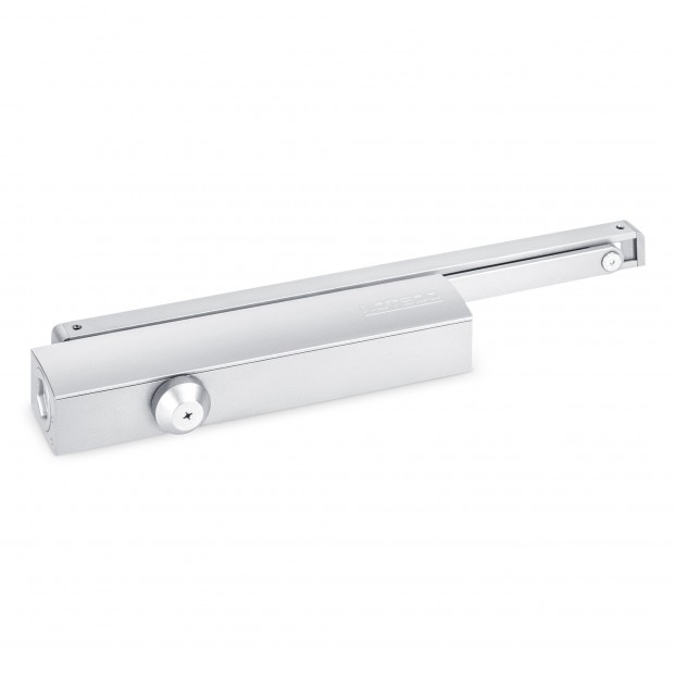 Доводчик дверной NOTEDO DC-045-155 SL+HO+DA+BC PRO (СЕРЕБРО) (6)